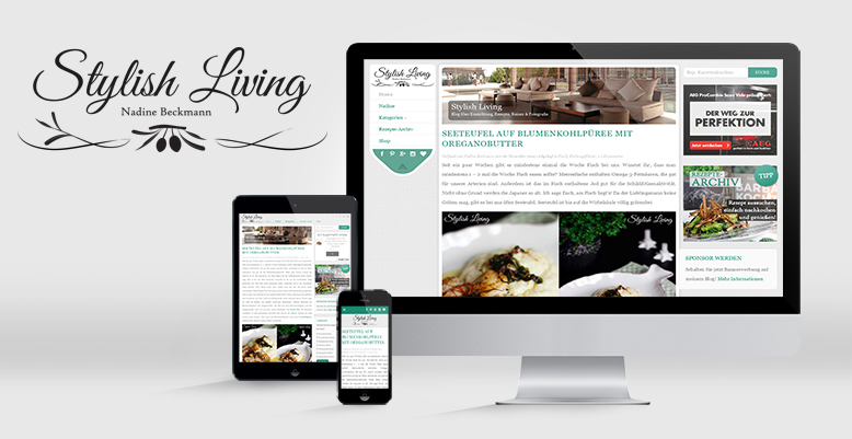 Responsiver Wordpress Blog für Stylish Living