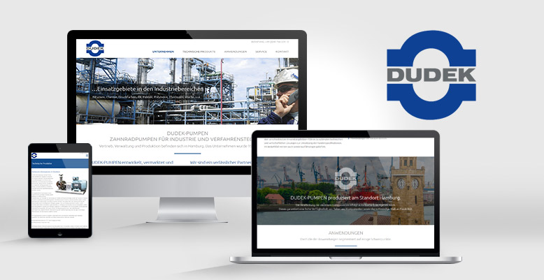 Dudek Pumpen aus Hamburg mit Wordpress Relaunch