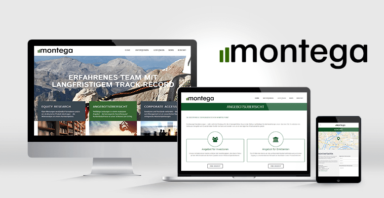 Montega AG mit neuem Wordpresss Theme