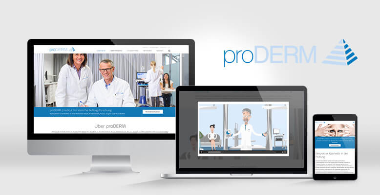 Wordpress für proDERM Institut für Angewandte Dermatologische Forschung GmbH