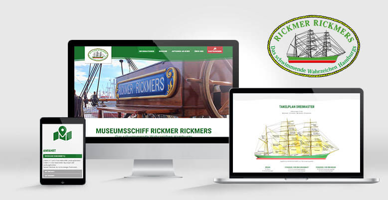 Vom Stapel gelassen: WordPress für das Museumsschiff Rickmer Rickmers