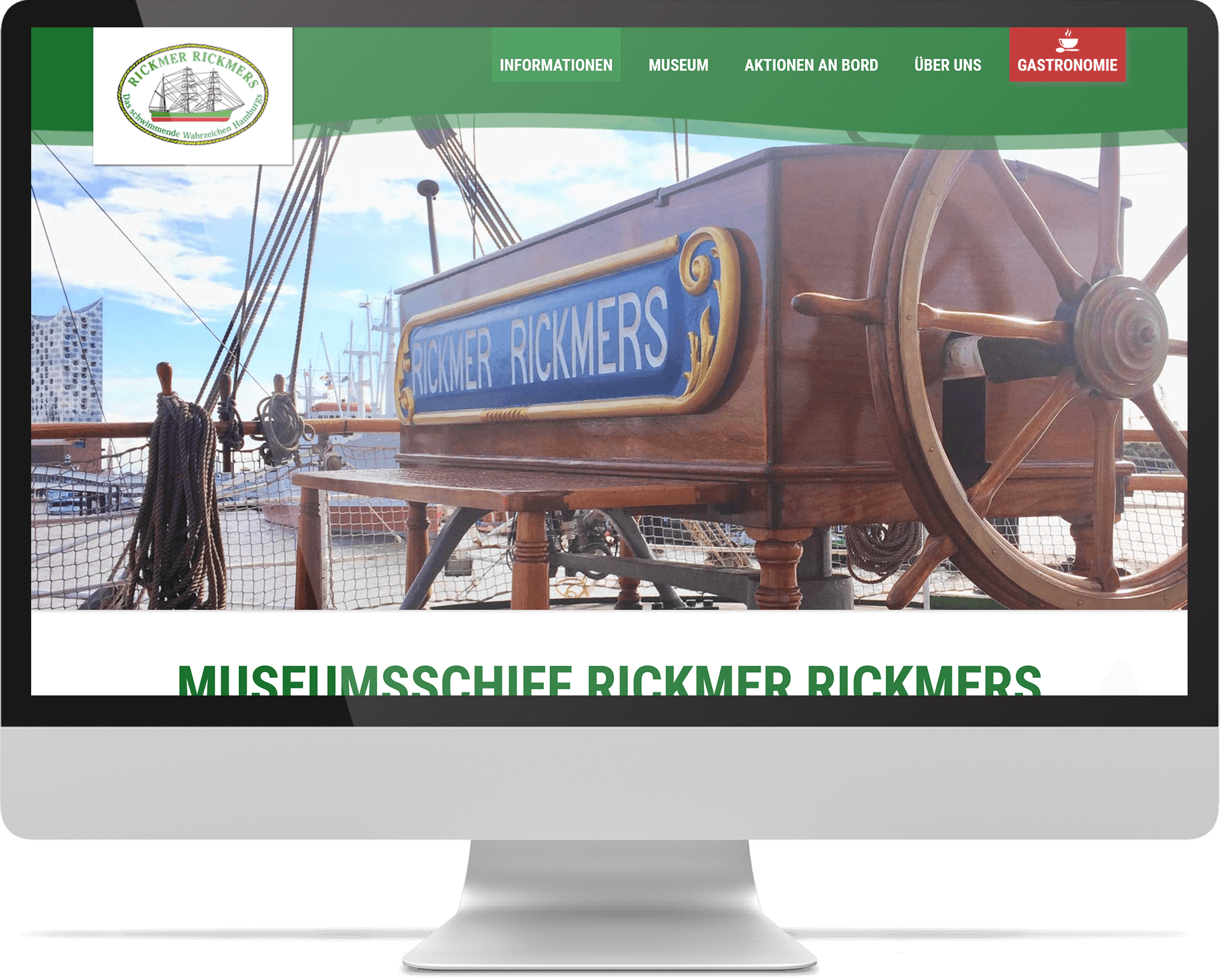Webdesign & WordPress Referenz Museumsschiff Rickmer Rickmers Webdesign & WordPress Referenz Museumsschiff Rickmer Rickmers