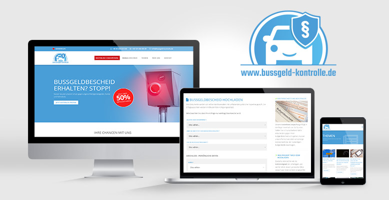 Neue Webseite für bussgeld-kontrolle.de mittels Wordpress