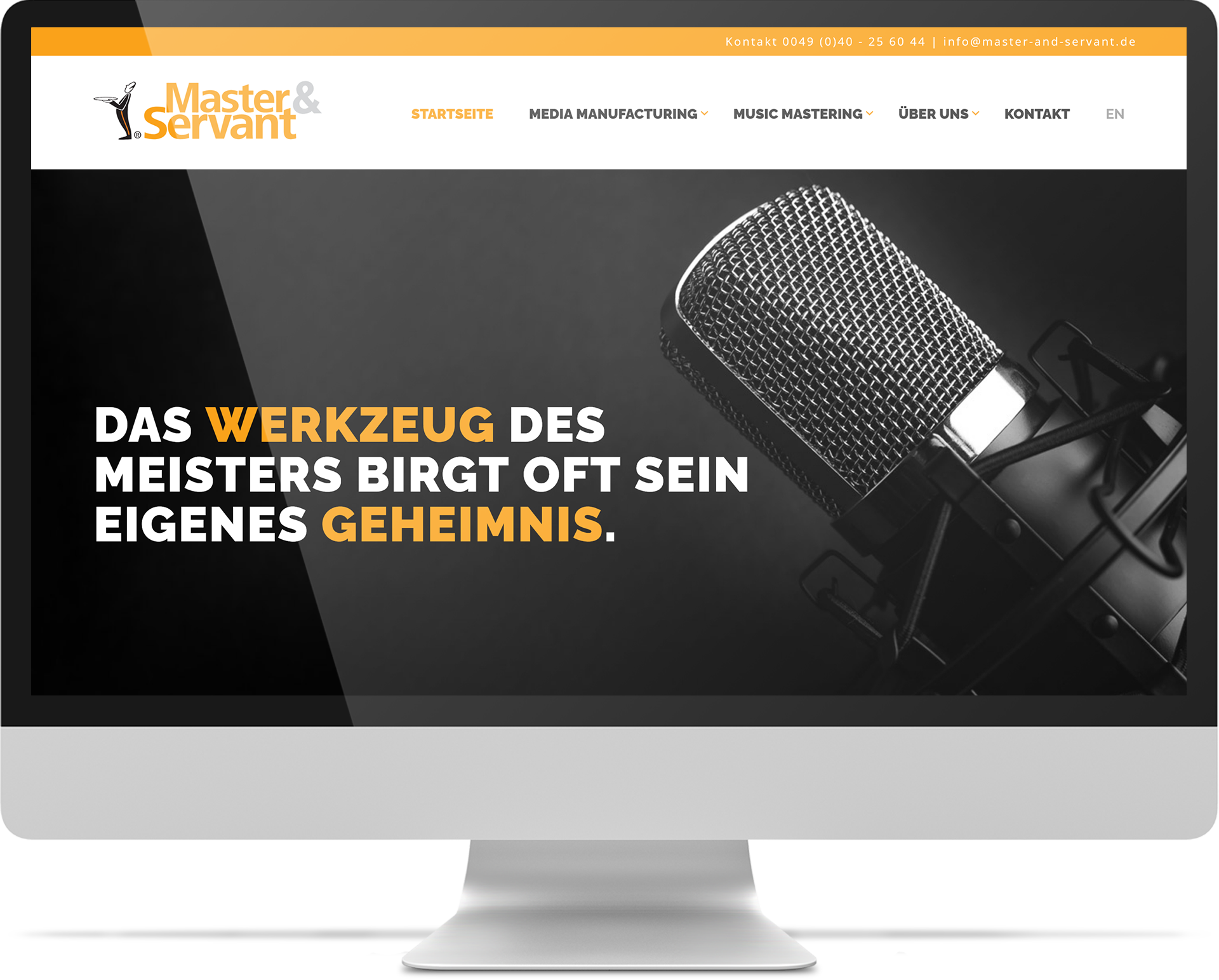 Webdesign & WordPress Referenz Master & Servant Webdesign & WordPress Referenz Master & Servant