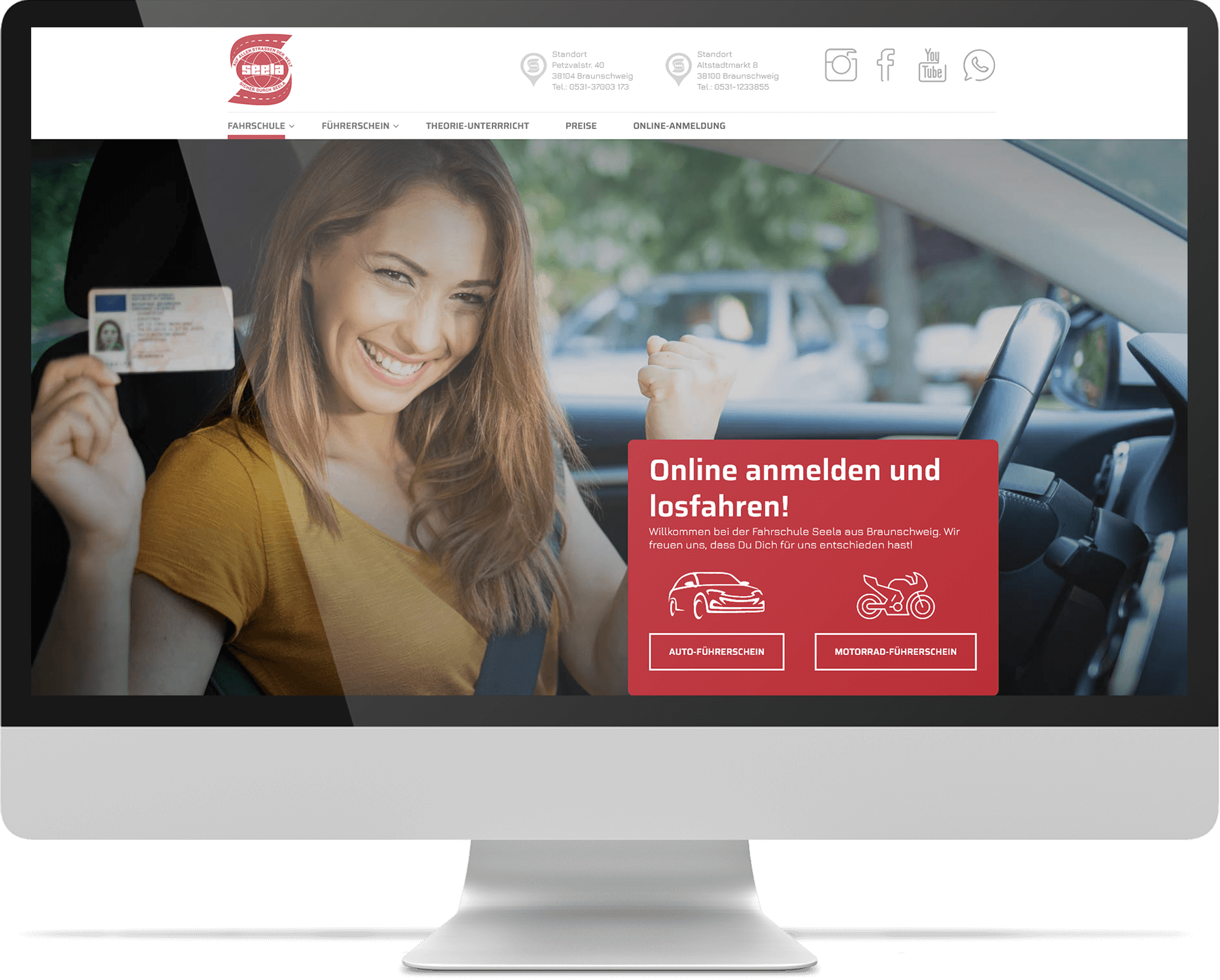 Webdesign & WordPress Referenz Fahrschule Seela Webdesign & WordPress Referenz Fahrschule Seela