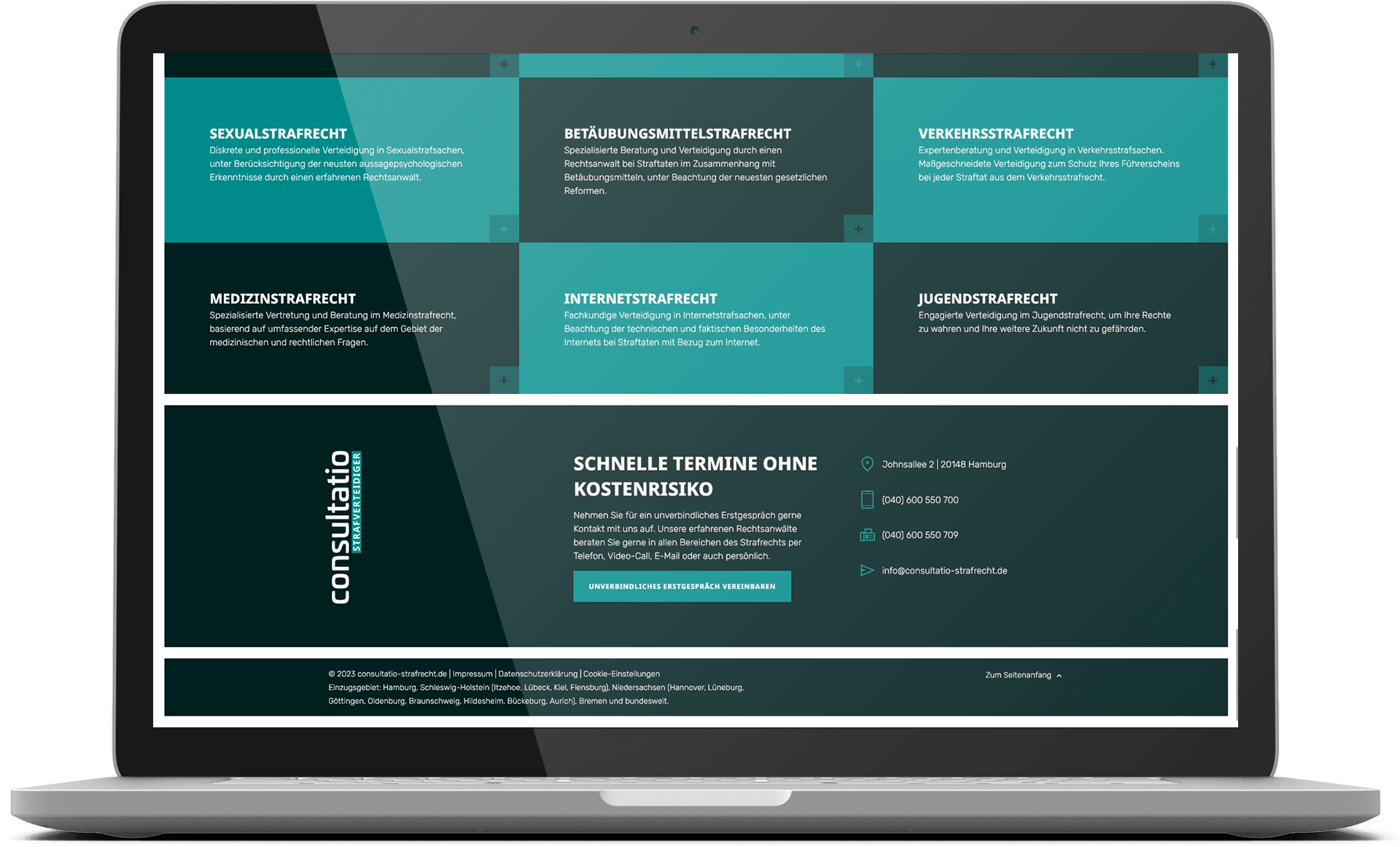 Webdesign & WordPress Notebook cosultation Strafverteidiger Webdesign & WordPress Notebook cosultation Strafverteidiger